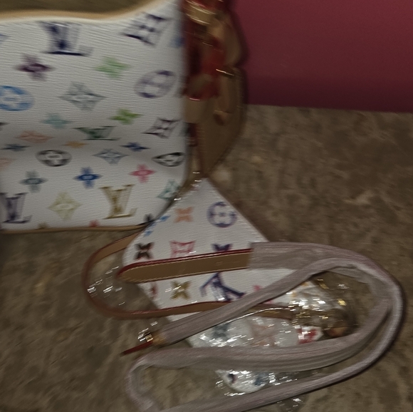 Louis Vuitton Multicolor Monogram White Canvas Shoulder Bag - Picture 7 of 12
